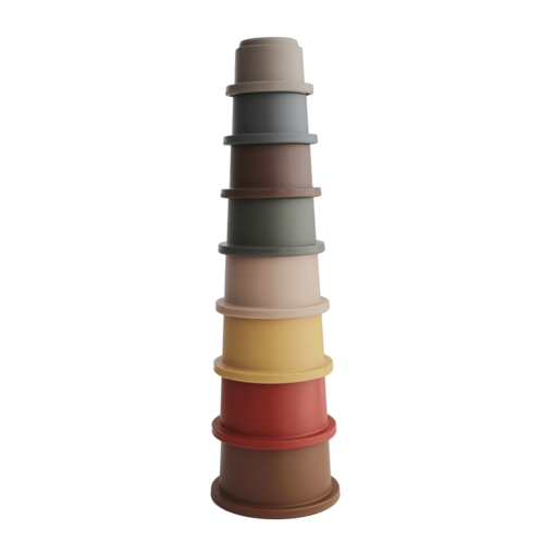 Mushie Stacking Cups Retro