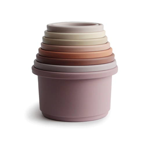 Mushie Stacking Cups Pastel - Afbeelding 2