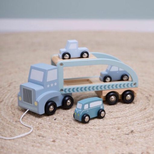 Little Dutch Houten Truck Blauw - Afbeelding 3