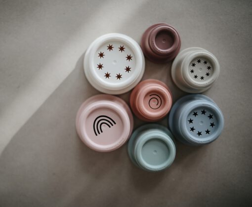Mushie Stacking Cups Original - Afbeelding 3