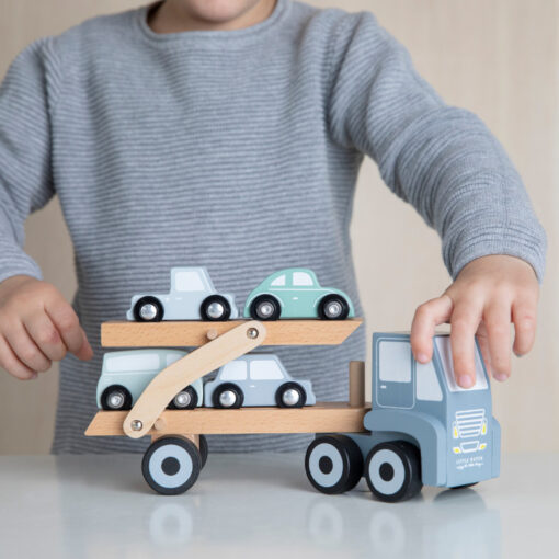 Little Dutch Houten Truck Blauw - Afbeelding 2