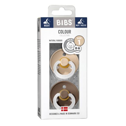 BIBS Blister Glow in the Dark Vanilla/Dark Oak T1