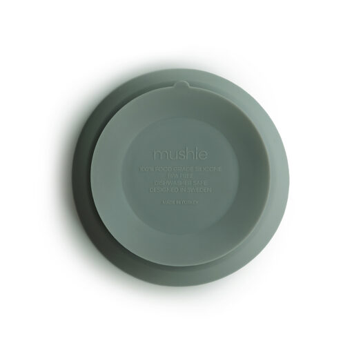 Mushie Siliconen Kom met zuignap Cambridge Blue