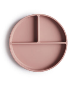 Mushie Siliconen Bord met Zuignap Blush