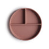 Mushie Siliconen Bord met Zuignap Cloudy Mauve