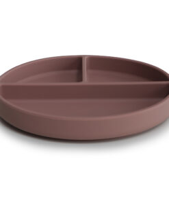 Mushie Siliconen Bord met Zuignap Cloudy Mauve