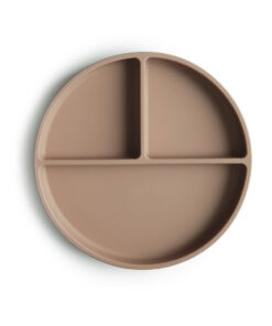 Mushie Siliconen Bord met Zuignap Natura;