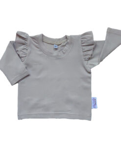Longsleeve Ruffle Licht Beige
