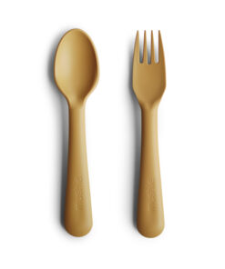 Kinderbestek Vork & Lepel Mustard