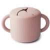 Mushie Siliconen Snackcup Blush