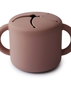 Mushie Siliconen Snackcup Cloudy Mauve