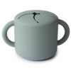 Mushie Siliconen Snackcup Cambridge Blue