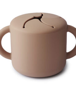 Mushie Siliconen Snackcup Natural