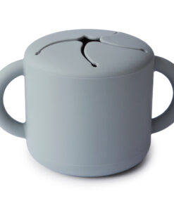 Mushie Siliconen Snackcup Stone
