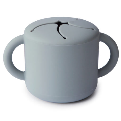 Mushie Siliconen Snackcup Stone