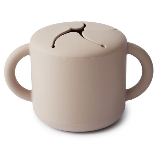 Mushie Siliconen Snackcup Shifting Sand