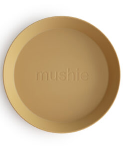 Mushie Bord Rond Mustard