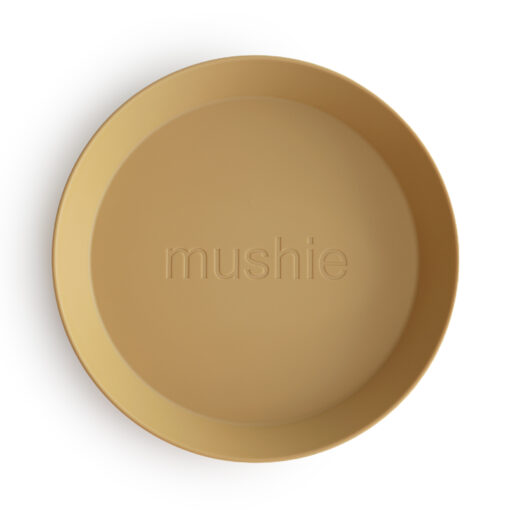 Mushie Bord Rond Mustard