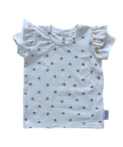Ruffle T-Shirt Foil Hartjes