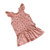 Summer Ruffle Dress Zalmroze Triangeltjes