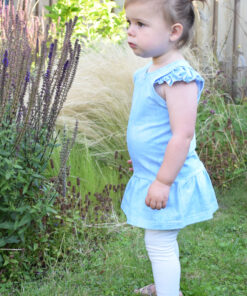 Summerdress Ruffle Digi Jeans Lichtblauw Lisa