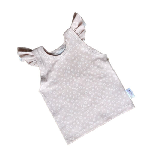Tanktop Ruffle Circles Pink