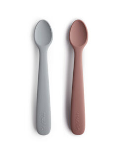 Kinderbestek Lepelset Stone/Mauve