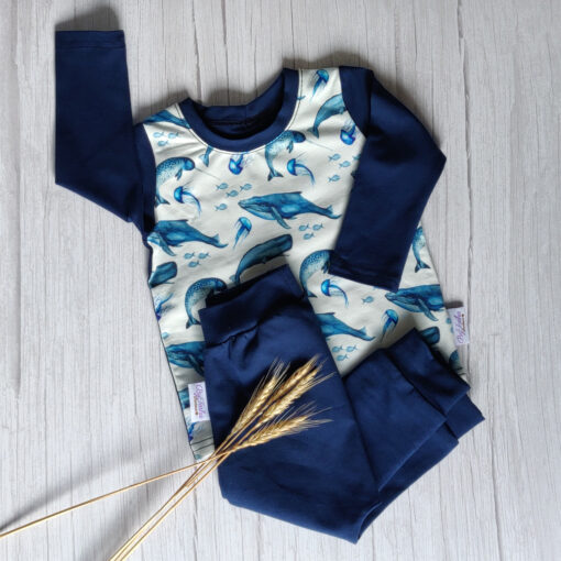 Longsleeve Walvis/Donkerblauw - Afbeelding 2