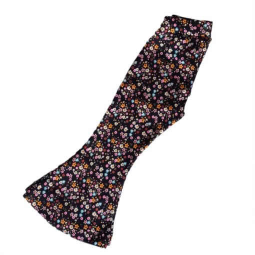 Flared Pants Bloemetjes Zwart
