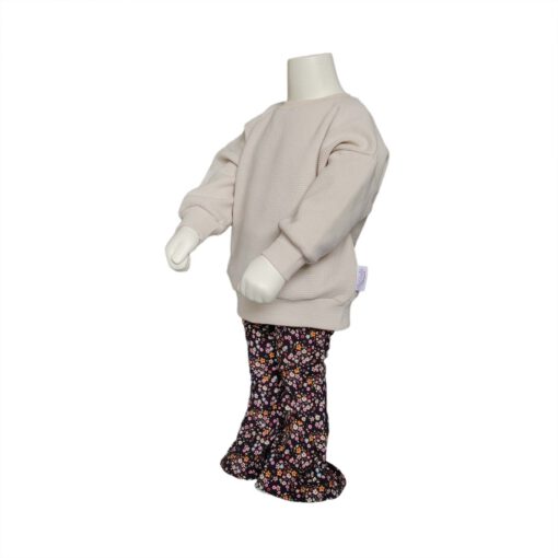 Flared Pants Bloemetjes Zwart - Afbeelding 4
