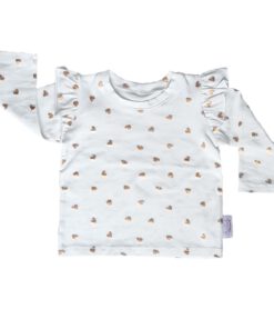 Longsleeve Ruffle Foil Hartjes