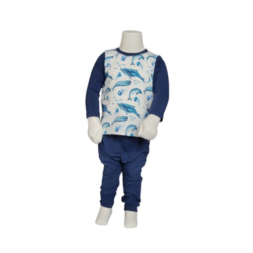 Longsleeve Walvis/Donkerblauw - Afbeelding 3